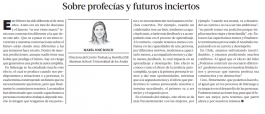 Sobre profecías y futuros inciertos