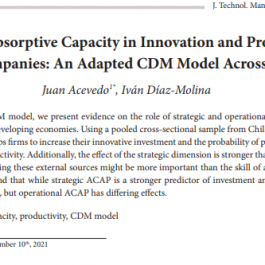 The Role of Absorptive Capacity in Innovation and Productivity in Chilean Companies: An Adapted CDM Model Across Industries