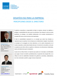 Enrione, A. & Pavlic, F. (2023) Desafíos ESG para la empresa: Percepciones desde el Directorio