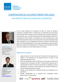 Enrione, A. & Pavlic, F.(2025) Composición de los directorios IGPA 2025: Un análisis tras las juntas ordinarias de accionistas
